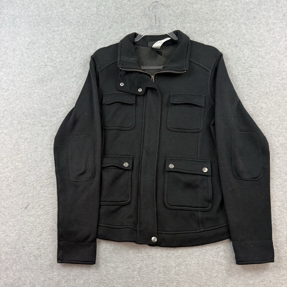 Patagonia‎ Womens Large Jacket Black Better Sweater Fleece Utility Full Zip L